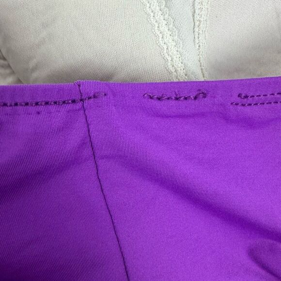 La Blanca Ruffled Halter Bandeau Mio Swimsuit Size 12 One Piece - Picture 8 of 9